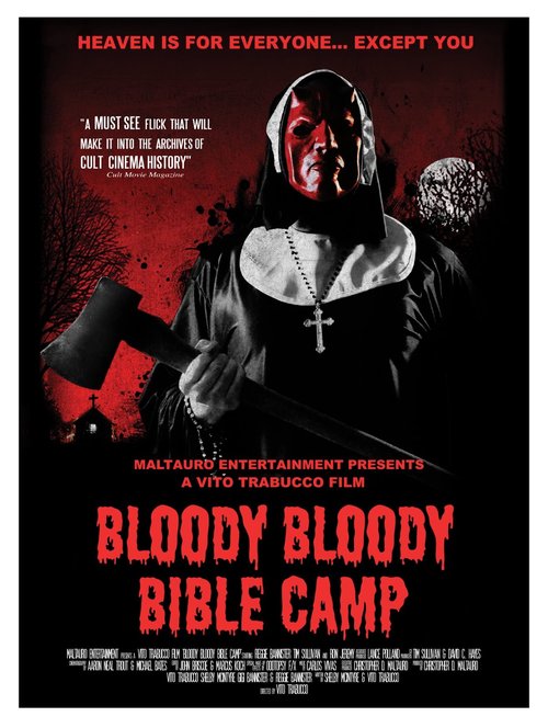 Promotional poster/image for Bloody Bloody Bible Camp