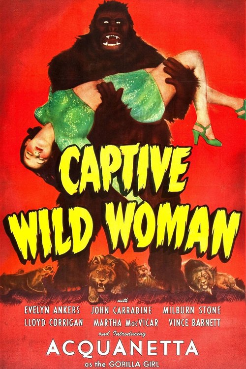 Promotional poster/image for Captive Wild Woman