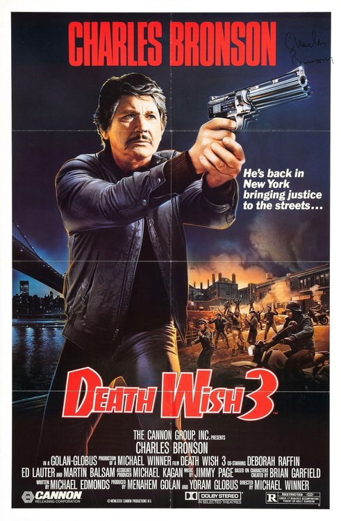 Promotional poster/image for Death Wish 3