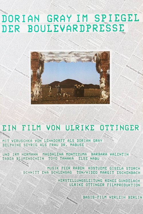 Promotional poster/image for Dorian Gray in the Mirror of the Yellow Press