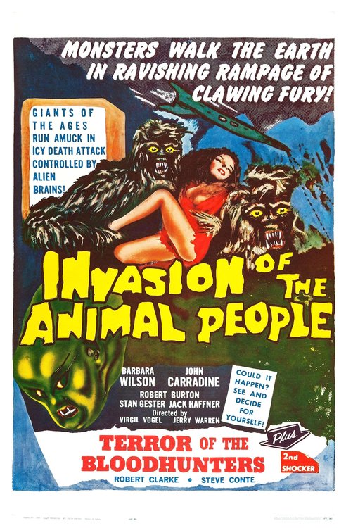 Promotional poster/image for Invasion of the Animal People