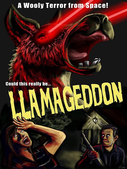 Promotional poster/image for Llamageddon
