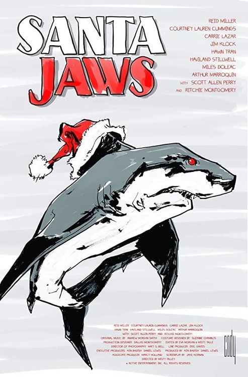 Promotional poster/image for Santa Jaws