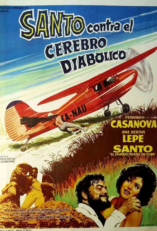 Promotional poster/image for Santo and the Diabolical Brain