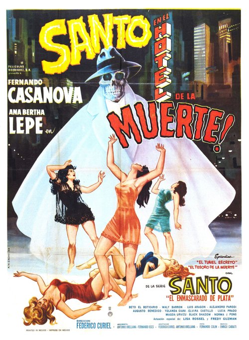 Promotional poster/image for Santo in the Hotel of Death