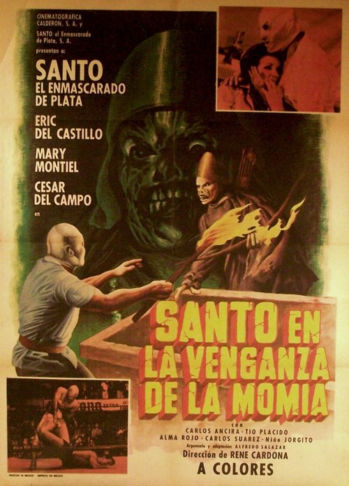 Promotional poster/image for Santo in the Vengeance of the Mummy