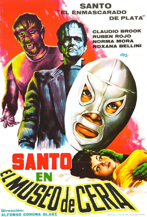 Promotional poster/image for Santo in the Wax Museum
