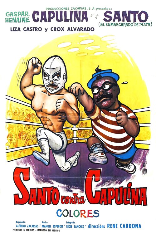 Promotional poster/image for Santo vs. Capulina