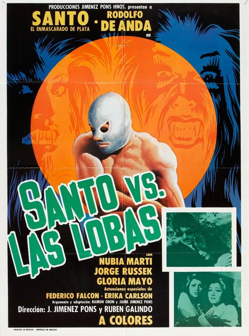 Promotional poster/image for Santo vs. the She-Wolves