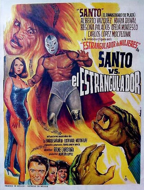 Promotional poster/image for Santo vs. the Strangler