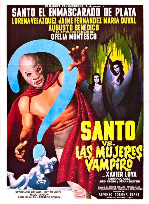 Promotional poster/image for Santo vs. the Vampire Women