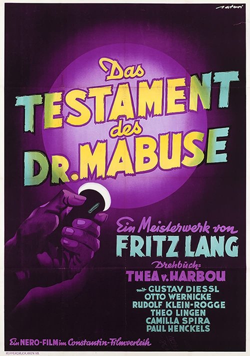 Promotional poster/image for The Testament of Dr. Mabuse